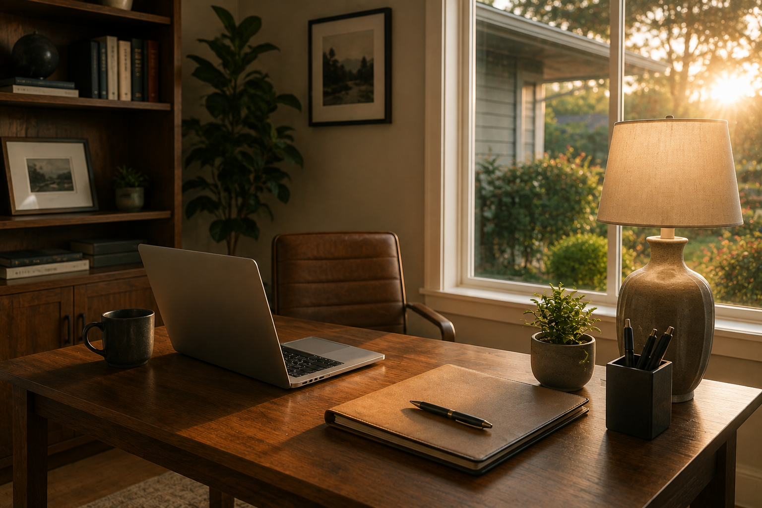 Remote closing document workspace representing an out-of-state Orange County home sale
