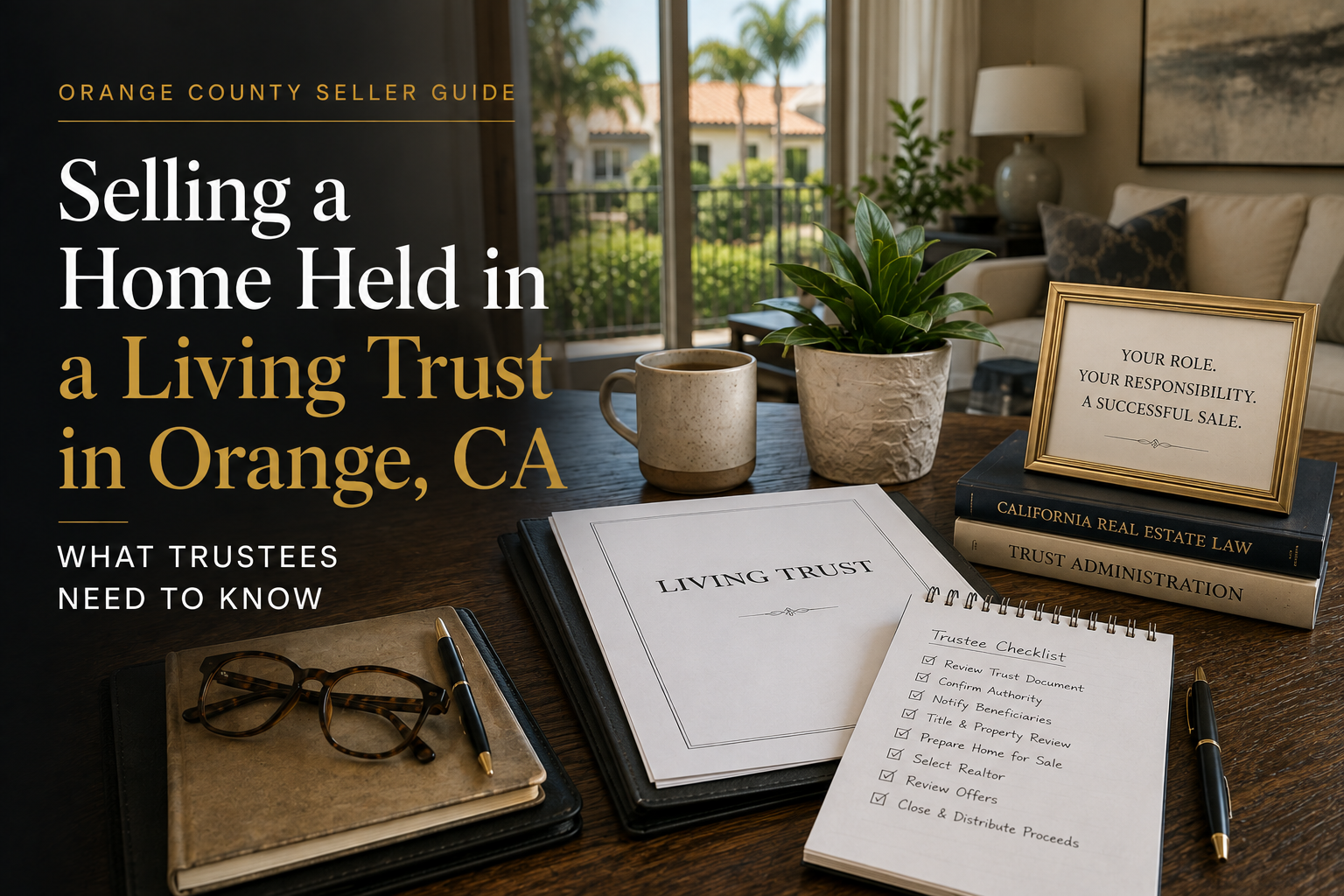 Selling a Home Held in a Living Trust in Orange, CA: What Trustees Need to Know