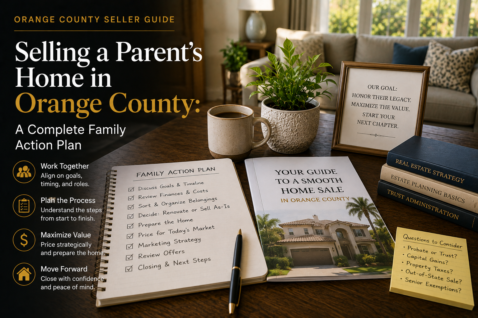 Selling a Parent’s Home in Orange County: The Strategic Family Action Plan