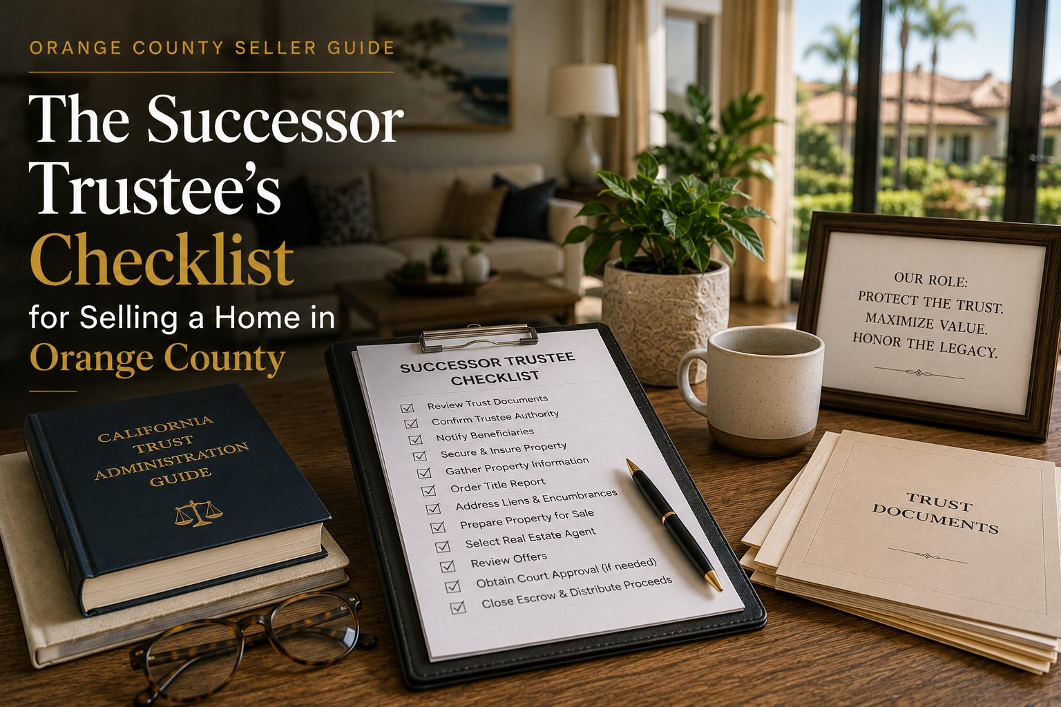 The Successor Trustee’s Checklist for Selling a Home in Orange County