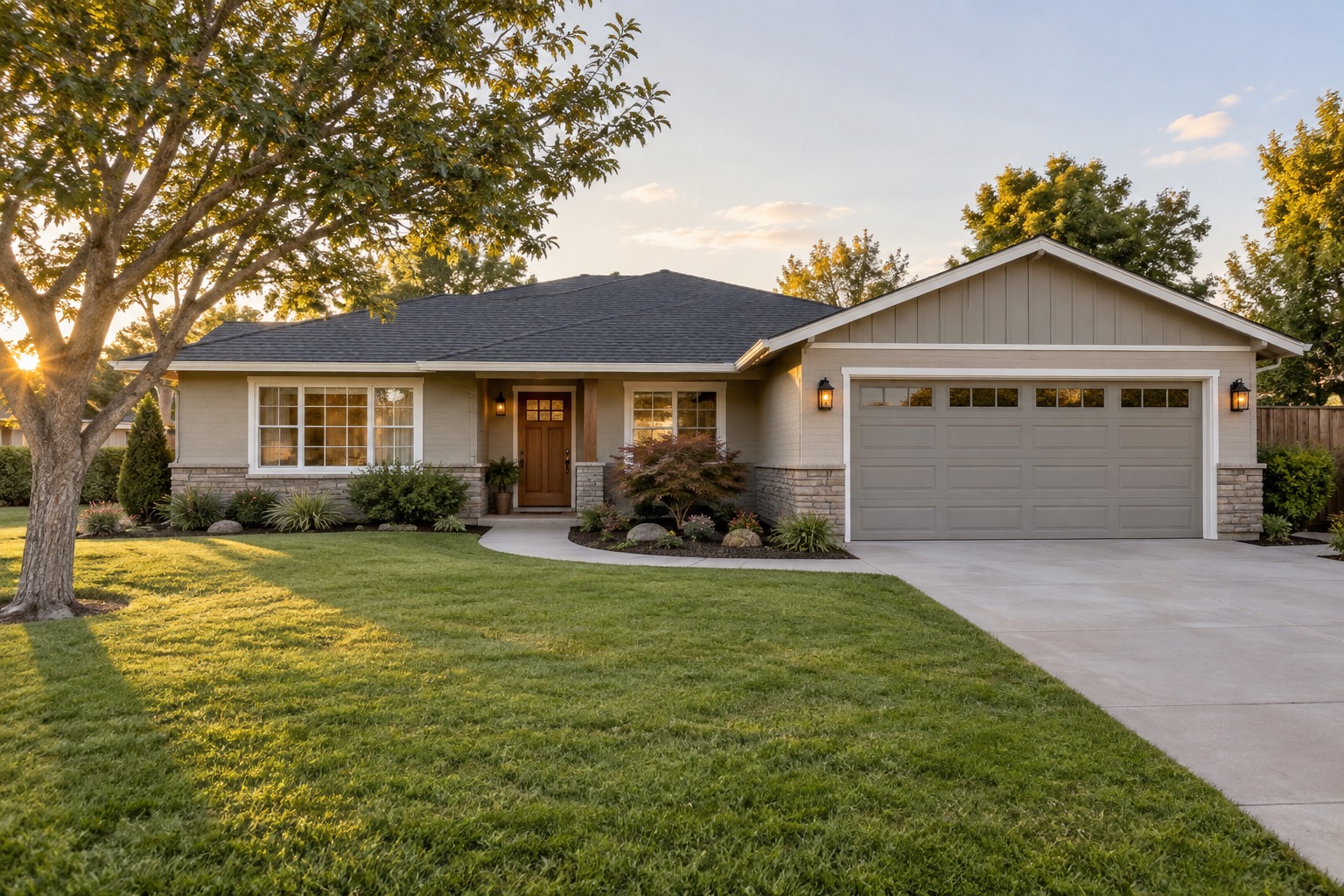 Single-story home exterior in Orange, CA suited for senior downsizing